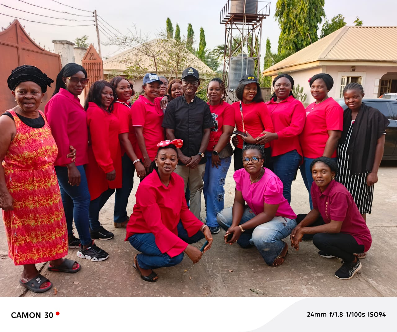 VIN-JPIC women volunteers ready for a community outreach